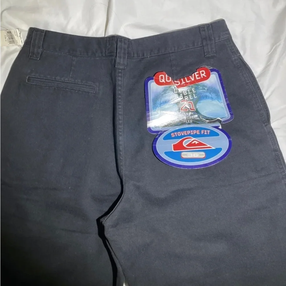 Vintage Y2K Men’s Quiksilver Double Barrel Wide Leg Black Pants - Picture 3 of 4